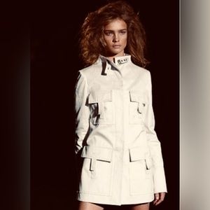 GUCCI Tom Ford Saharienne  Mini Trench 2003 Utility jacket dress size 42